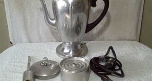 1940’s Mirro-Matic Electric Percolator Vintage Coffee Pot 9252M 8 Cup Bakelite