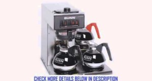 BUNN 133000003 VP173SS3L Pourover Commercial Coffee Brewer with Three Lower Warmers Stainless Steel