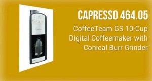 Capresso 464-05 CoffeeTeam GS 10 Cup Digital Coffeemaker with Conical Burr Grinder