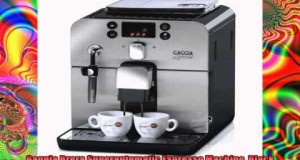 Gaggia Brera Superautomatic Espresso Machine Black