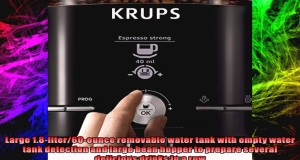 KRUPS EA8250 Espresseria Fully Automatic Espresso Machine with Builtin Conical Burr