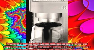 KRUPS XP6040 Die Cast Pump Espresso Machine and Coffee Maker Combination with Milk