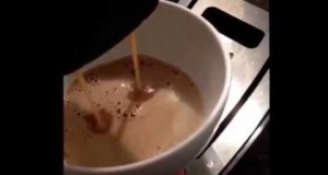 Making a Latte on my Saeco Intuita Superautomatic Espresso Machine