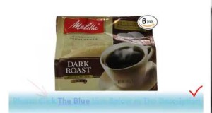 Melitta Coffee Pods for Senseo and Hamilton Beach Pod Brewers, Dark Roast (Count of 6)