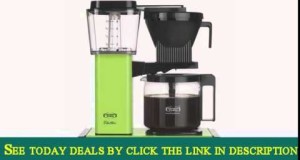 Moccamaster KBG 741 10-Cup Coffee Brewer with Glass Carafe, Fresh Green