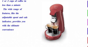 Philips HD7825 80 Deep Red Senseo Coffee Machine
