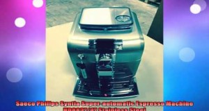 Saeco Philips Syntia Superautomatic Espresso Machine HD883747 Stainless Steel