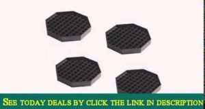 4 Pack 6″ x 6″ Drip Tray Black Plastic Octagonal Shape