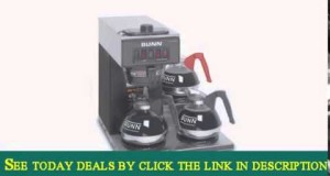 BUNN 13300.0013 VP17-3BLK3L Pourover Commercial Coffee Brewer with Three Lower Warmers, Black