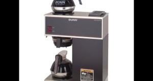 BUNN 2 Cup Pourover Commercial Coffee Brewer w2 Warmers Silver and Black 20 7H x 16 2W x 8D