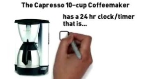 Capresso MT600 10 Cup Programmable Coffeemaker with Stainless Steel Thermal Carafe
