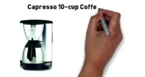 Capresso MT600 10-Cup Programmable Coffeemaker with Stainless-Steel Thermal Carafe