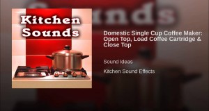 Domestic Single Cup Coffee Maker: Open Top, Load Coffee Cartridge & Close Top