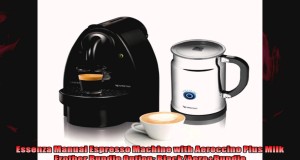 Essenza Manual Espresso Machine with Aeroccino Plus Milk Frother Bundle Option