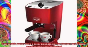 Gaggia 102534 EspressoColor SemiAutomatic Espresso Machine Red
