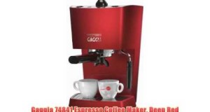 Gaggia 74841 Espresso Coffee Maker Deep Red