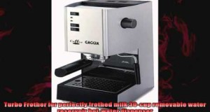Gaggia 97001 Coffee Deluxe Espresso Machine with Automatic Milk Frother Silver