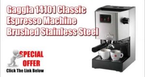 [Gaggia Espresso Machine] Gaggia 14101 Classic Espresso Machine, Brushed Stainless Steel