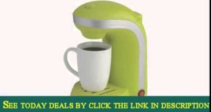 Kitchen Selectives 1-Cup Single Serve Drip Coffee Maker, Green