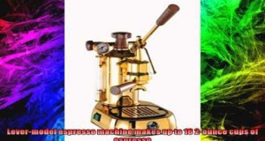 La Pavoni PPG16 Professional 16Cup Espresso Machine Brass