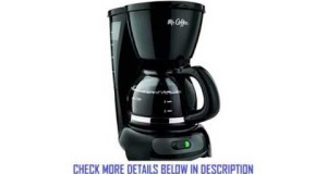 Mr Coffee TF5GTF 4Cup Switch Coffeemaker Black with Gold Tone Filter