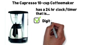 The Capresso 10 Cup Coffee Maker MT600